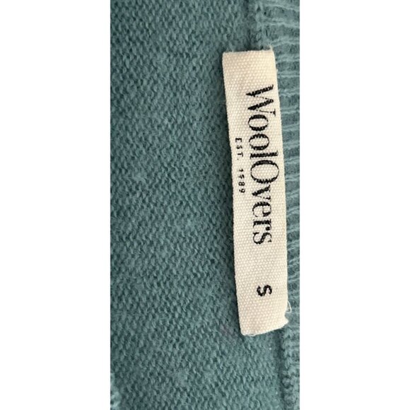 WoolOvers Mint Green Wool Sweater With Pink & Red Star Embroidery - Picture 9 of 10